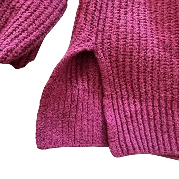Rachel Zoe Pink Cowl Neck Sweater with Ribbed Knit - Picture 3 of 5